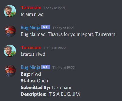 Bugs – Discord